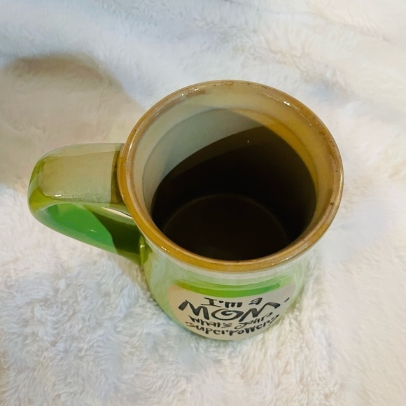 NWT Burton & Burton mug I’m a mom what’s your superpower? Color black and green - Picture 5 of 5